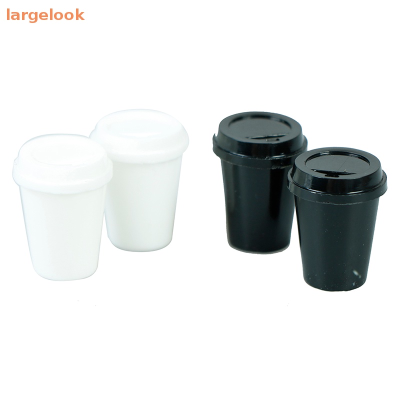 Set 2 Ly Cà Phê Rỗng Mini Tỉ Lệ 1: 12 Trang Trí Nhà Búp Bê