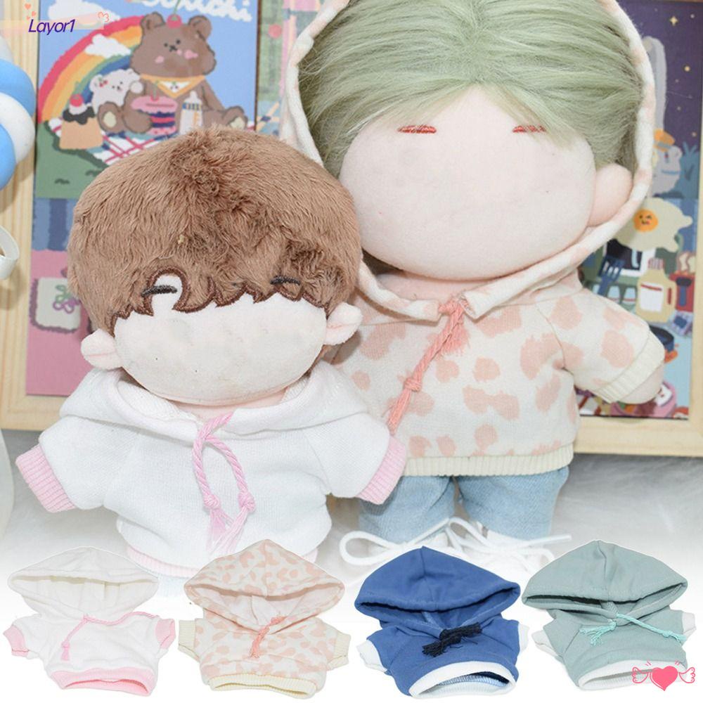 Layor1 Áo Hoodie Bằng Vải Cotton Cho Búp Bê 20cm