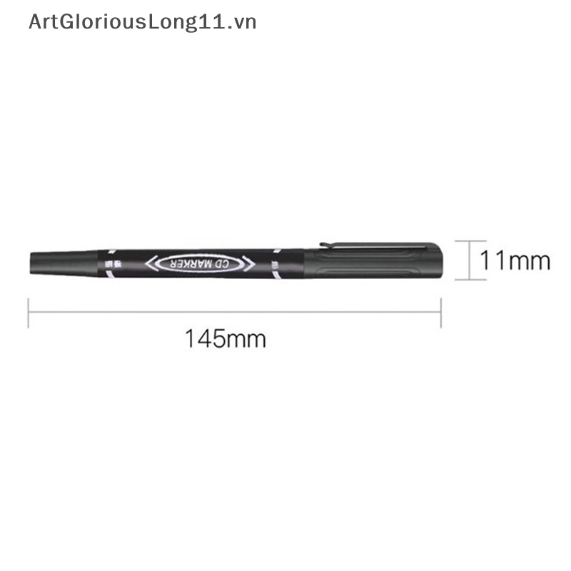 Bút Đánh Dấu Ngòi Mảnh Chống Thấm Nước Màu Đen