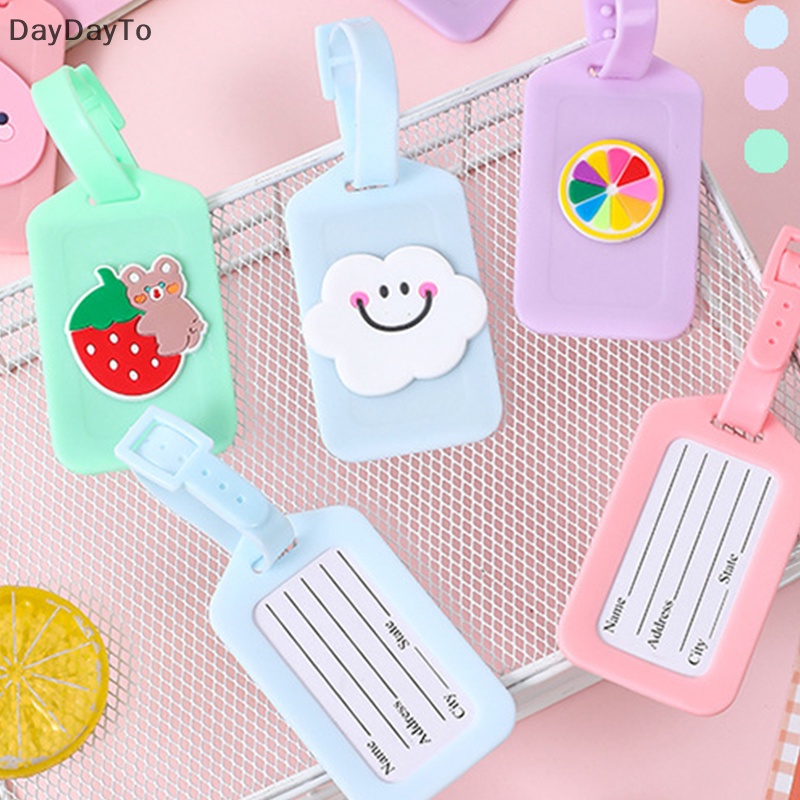 1 Thẻ Tên Hành Lý Bằng Nhựa Pvc Chống Nước In Hình Id Address Hoạt Hình Sáng Tạo Cho Nam &amp; Nữ
