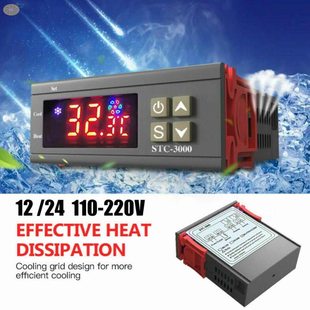 【VARSTR】Temperature Controller 1 Meter 1pcs Accessories DC 12V/24V/110-220V Digital