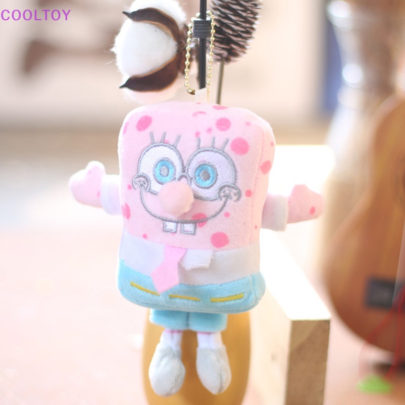 Búp Bê Nhồi Bông Hoạt Hình Spongebob Patrick Trang Trí Ba Lô / Móc Khóa Xe Hơi