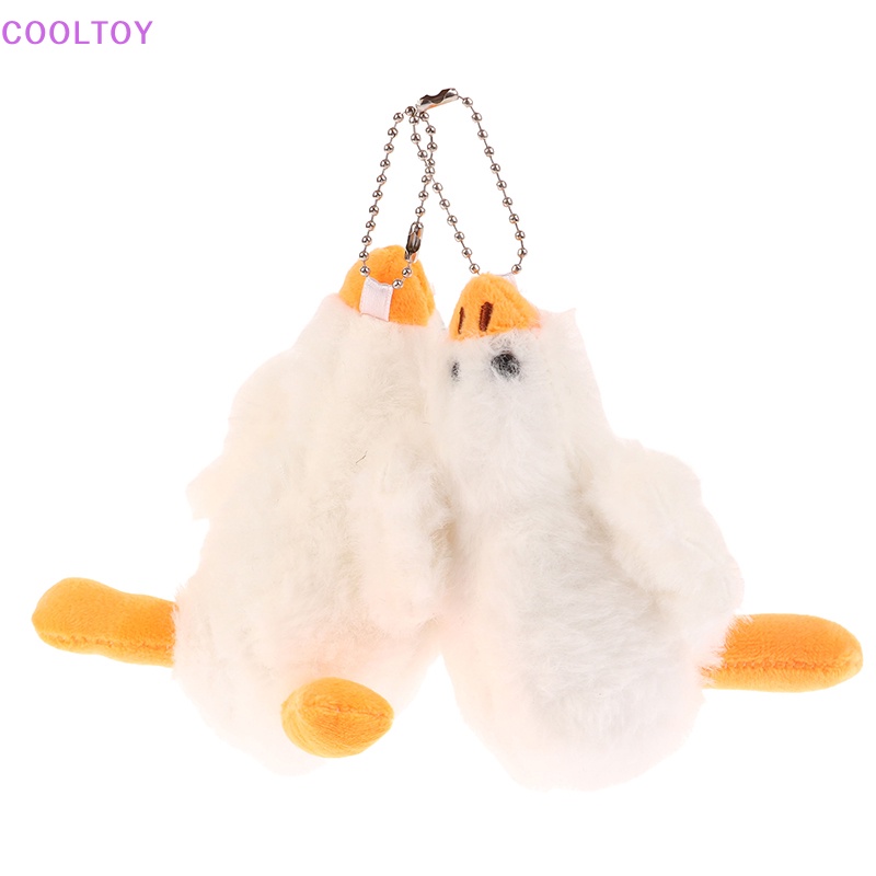 Móc Khóa Hình Ngỗng Trắng Nhồi Bông Hoạt Hình Dễ Thương