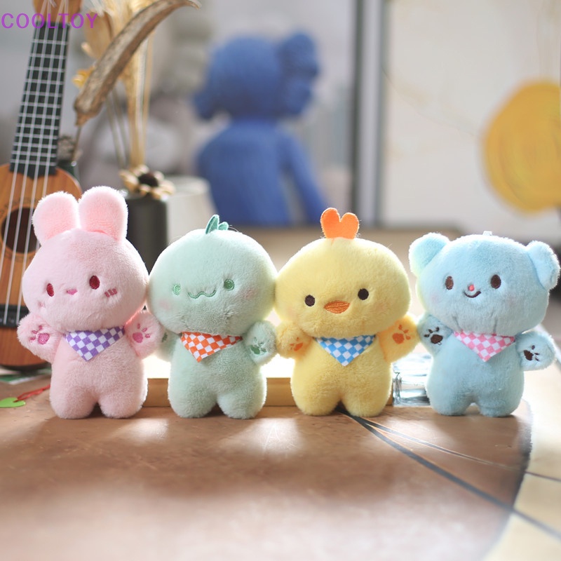 1 Móc Khóa Hình Gà / Gấu / Thỏ Bằng Lông Nhung Dễ Thương Xinh Xắn