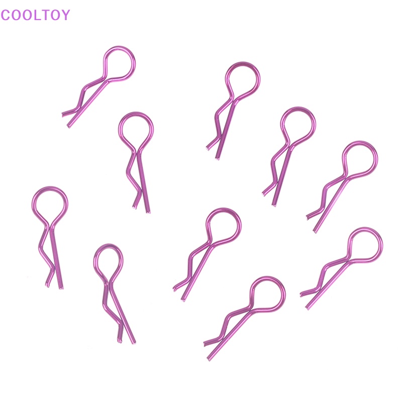 Set 10 Kẹp Kim Loại Cho Xe Đồ Chơi SCX10 Wraith TRX4 TRX6 HSP