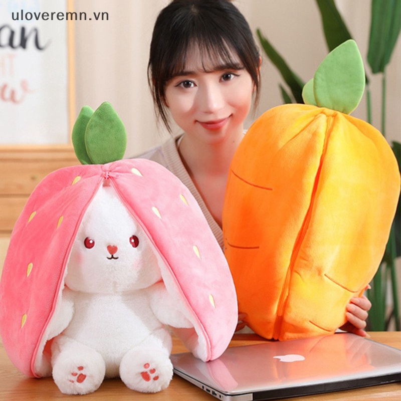 Búp Bê Thỏ Nhồi Bông Tai Dài Mềm Mại Đáng Yêu