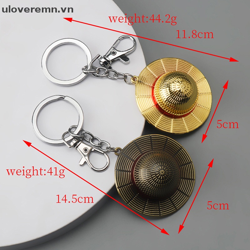 Uloveremn Móc Khóa Hợp Kim Hình Nón Rơm Hóa Trang Anime Unisex