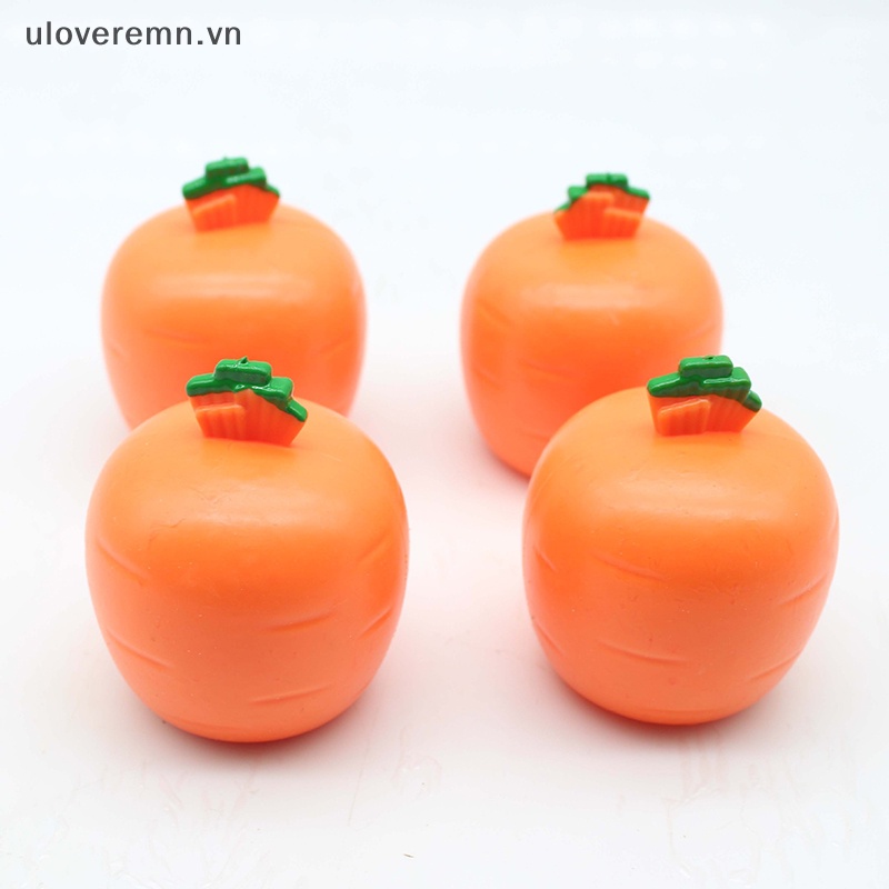 Uloveremn Deion Đồ Chơi Nắn Bóp Hình Cốc Cà Rốt Thỏ Hoạt Hình Đáng Yêu Đồ Chơi Giảm Căng Thẳng