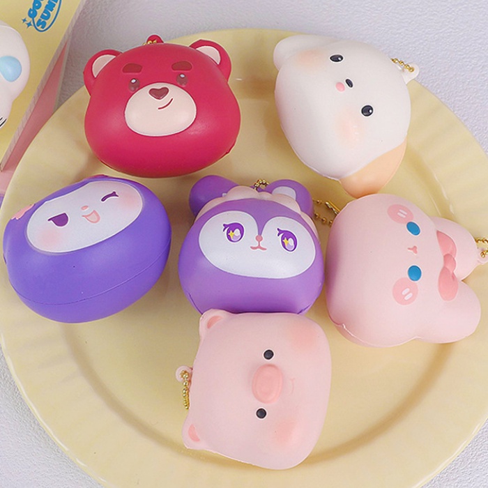 Đồ Chơi Nắn Bóp Đàn Hồi Giảm Stress Hình Búp Bê Hoạt Hình Kuromi Lotso