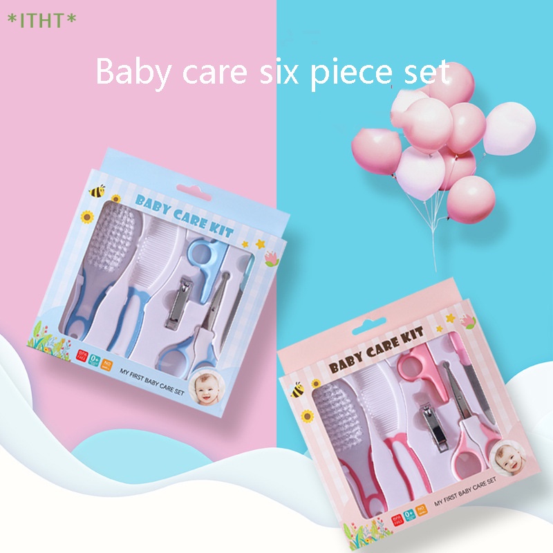 Bộ 6 Dụng Cụ Vệ Sinh Chăm Sóc Sức Khỏe Cho Bé Mới