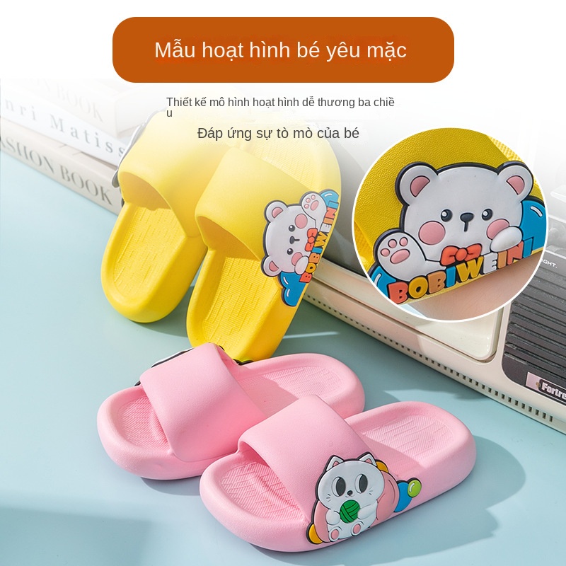 Dép Sandal Đế Mềm Chống Trượt Thoáng Khí In Hình Hoạt Hình Thời Trang Xuân Hè Dành Cho Trẻ Em