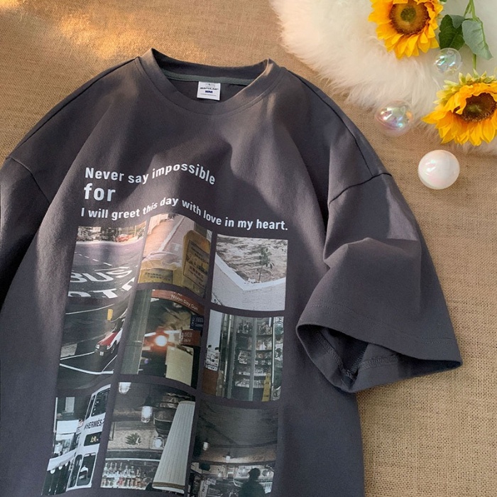 Áo Thun Ngắn Tay Phong Cách Nhật Bản Thời Trang Mùa Hè Cho Nam