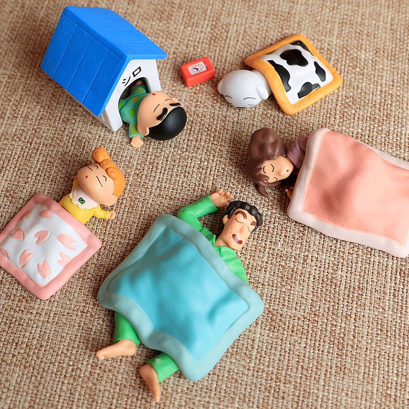 Cartoon Cute Crayon Small New Nohara Hand-Made Car Decoration Car Center Console Interior Decoration Doll RSNk