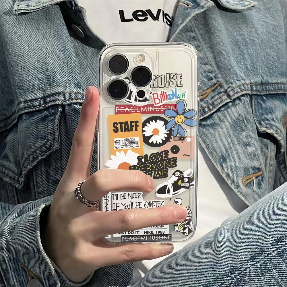 ✅Ốp Điện Thoại Mềm Chống Sốc Họa Tiết Hoa Cúc Đơn Giản Cho Iphone 12 Note 1113Max6In78 14pro plus