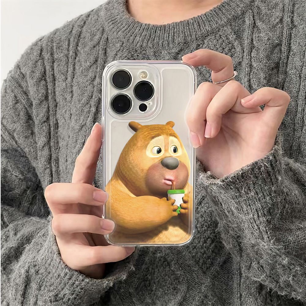 ✅Ốp Điện Thoại Mềm Chống Sốc Họa Tiết Gấu Dễ Thương Cho Iphone 14pro 12Max 78 13 11 6In 5CFT