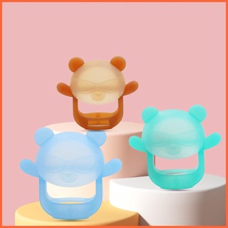 Đồ Chơi Ngậm Nướu Hình Gấu Bằng Silicone Dành Cho Bé Gái