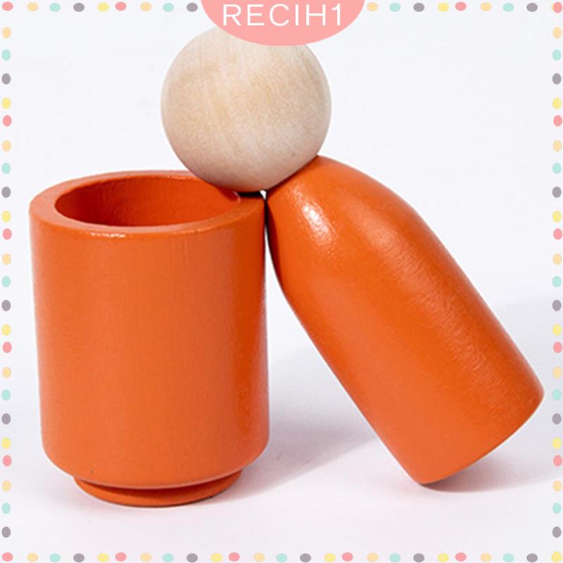 [Recih] Đồ Chơi Búp Bê Phân Loại Bằng Gỗ Theo Phương Pháp Montessori Phù Hợp Với Bé Gái