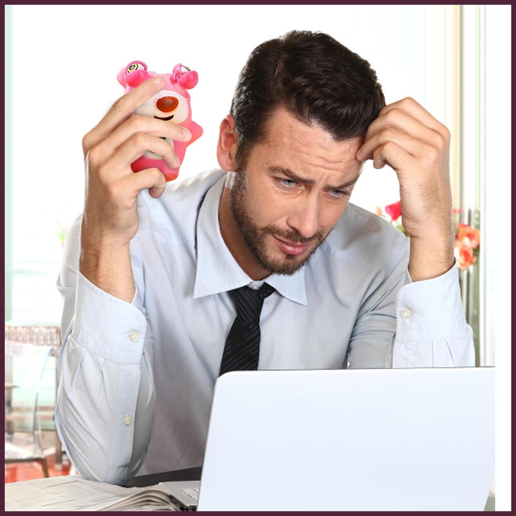 Móc Khóa Hình Gấu Dâu Tây Dễ Thương Vui Nhộn