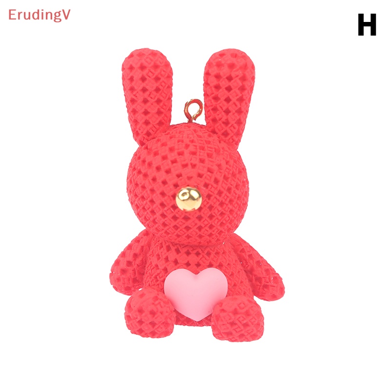 [ErudingV] 1 Móc Khóa / Móc Khóa / Búp Bê Thỏ Tình Yêu DIY Để Bàn Trang Trí [Mới]