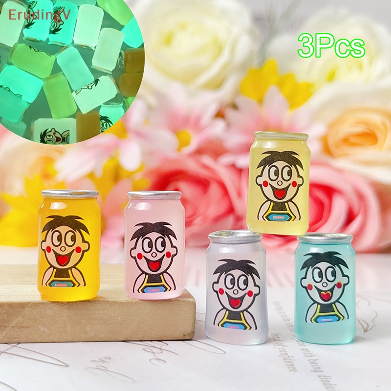 [ErudingV] Bộ 3 Bình Sữa Wang Zai Dạ Quang Trang Trí Tiểu Cảnh [Mới]