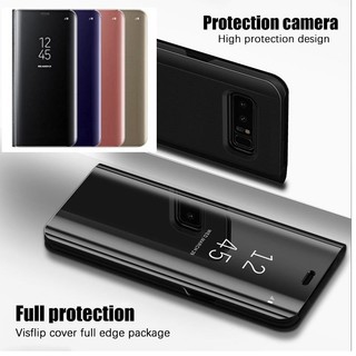 Ốp điện thoại nắp lật tráng gương czm cho samsung galaxy note 8 9 10 10 + 20 plus ultra