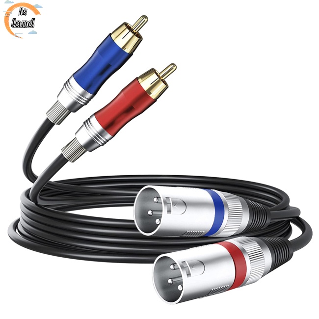 Dây Cáp Âm Thanh Xlr Kép 3-pin Sang Dual Rca