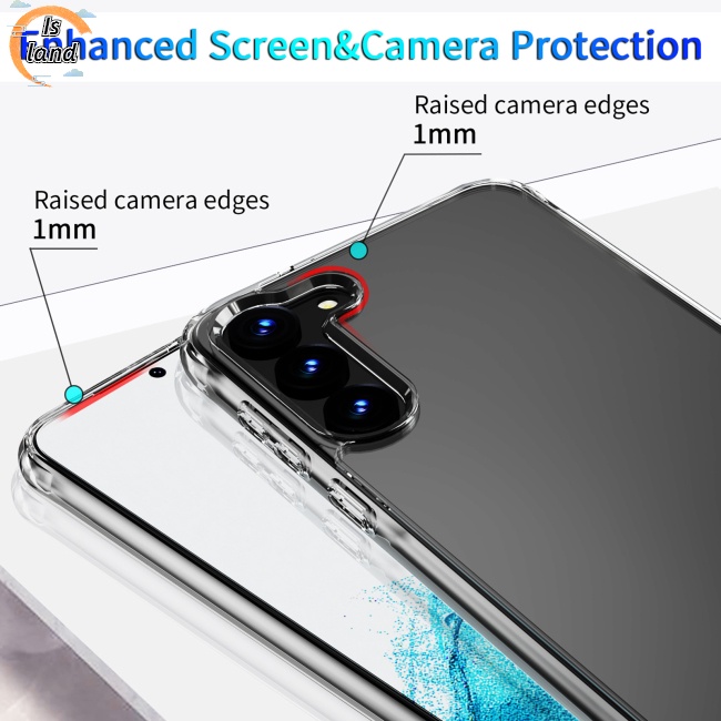 Ốp Điện Thoại Hình Vuông Trong Suốt Chống Sốc Cho S23plus S23 +