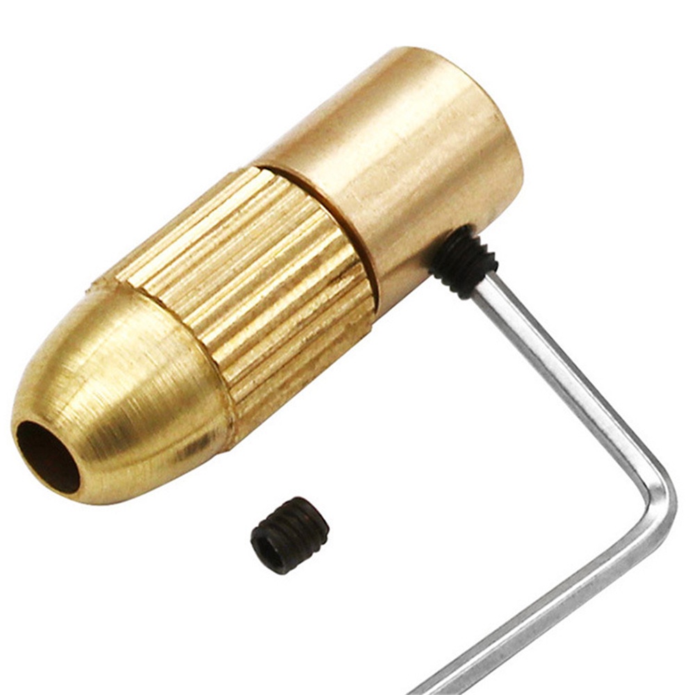 RIRIHI Bộ đầu kẹp mũi khoan 7 món 2.35-5.05mm bằng đồng thau