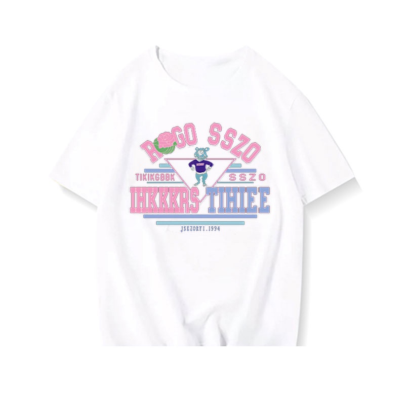 NRVP Áo Thun 100% Cotton Tay Ngắn Phong Cách Hàn Quốc Mới