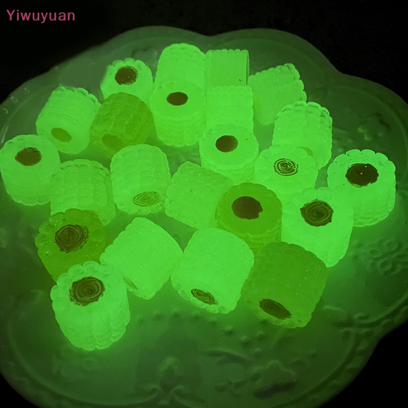 < Yiwuyuan > Bộ 5 Bông Tai Đồ Chơi Dạ Quang Ba Chiều Bằng Nhựa Resin Sáng Tạo Và Kẹp Tóc Trang Sức Điện Thoại DIY Mới