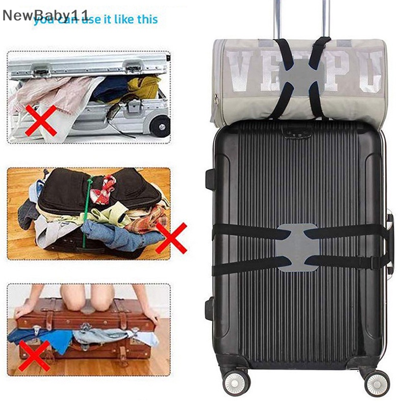 Dây Đai Cố Định Hành Lý Co Giãn Có Thể Điều Chỉnh Tiện Dụng