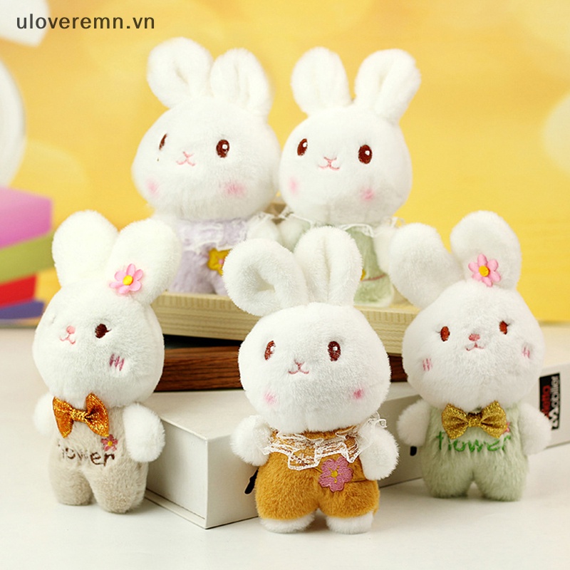 Thỏ Nhồi Bông Mềm 10cm Trang Trí Móc Khóa