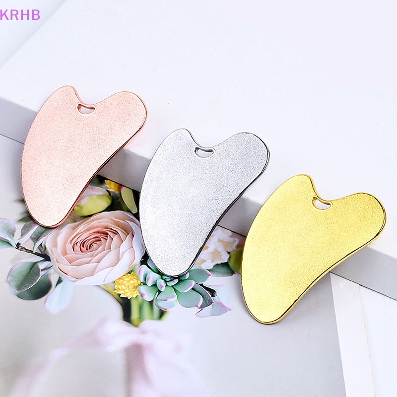 1 Dụng Cụ Mát Xa Gua Sha Bằng Kim Loại Cho SPA Mới