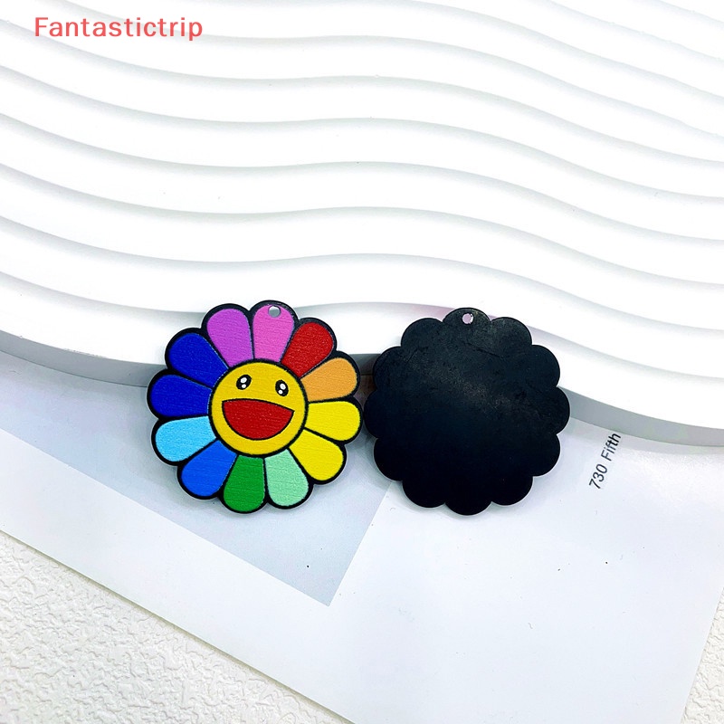 [Fantastictrip] Móc Khóa Acrylic Phát Quang 45mm Hình Hoa Hướng Dương Nhiều Màu Mới