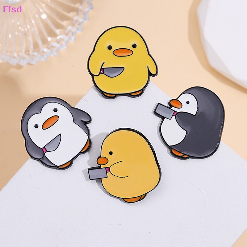 {Ffsd} Ghim Cài Áo Hoạt Hình Động Vật Vui Nhộn Tráng Men Cutie Killer