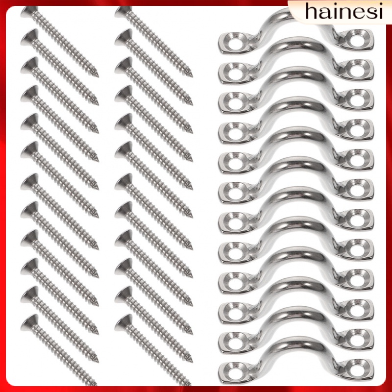 Set 12 Vòng Kim Loại Cố Định Tay Nắm Cửa Cho Thuyền Kayak