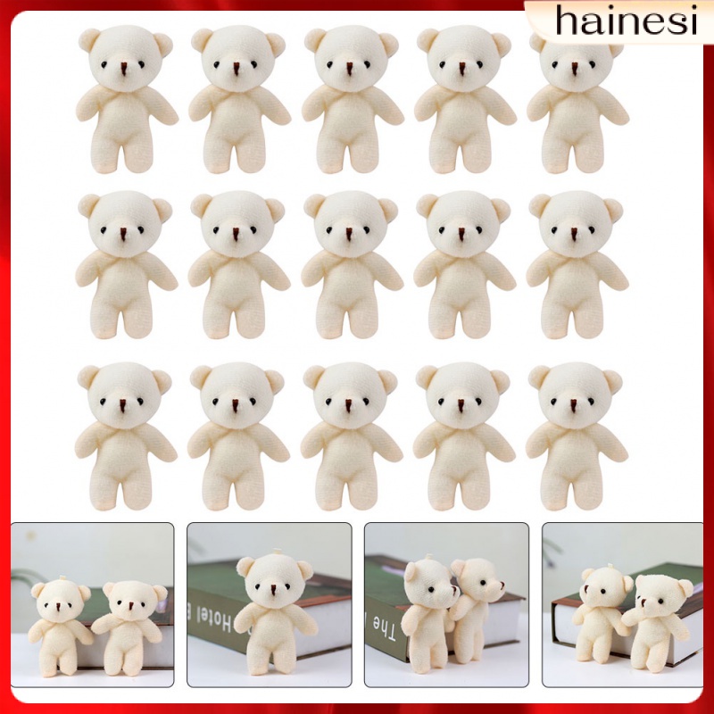 Set 18 Móc Khóa Hình Gấu Bông Mềm Mại Dễ Thương