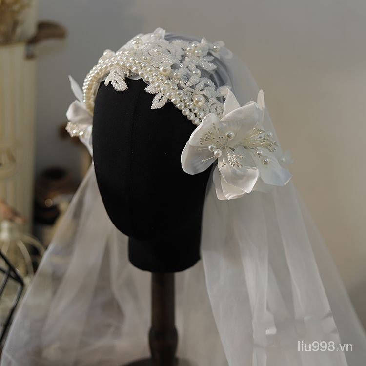 Mạng Che Mặt Handmade Phong Cách Cộng Hòa Pháp Lãng Mạn Cho Cô Dâu WJ5S