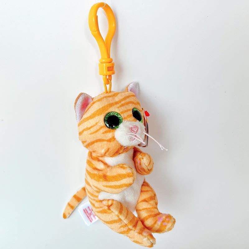 Móc Khóa Gắn Ba Lô Và Chìa Khóa 10Cm Dòng Mèo Màu Cam Làm Quà Tặng Cho Bạn Gái Và Trẻ Em