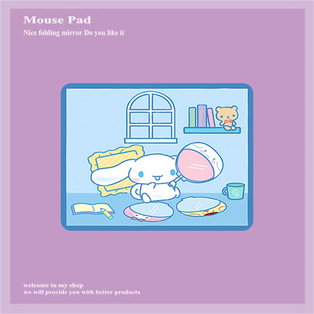 SANRIO Tấm Lót Chuột Và Bàn Phím Máy Tính Họa Tiết Hoạt Hình Cinnamoroll Kuromi Melody Dễ Thương Tiện Dụng Cho Văn Phòng