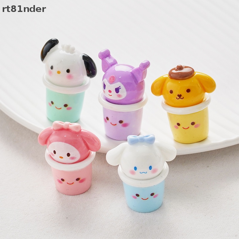 Rt Phụ Kiện Dây Xích Resin Màu Macaron Hình Động Vật Hoạt Hình Dễ Thương Làm Bằng Thủ Công DIY Cho Điện Thoại Di Động