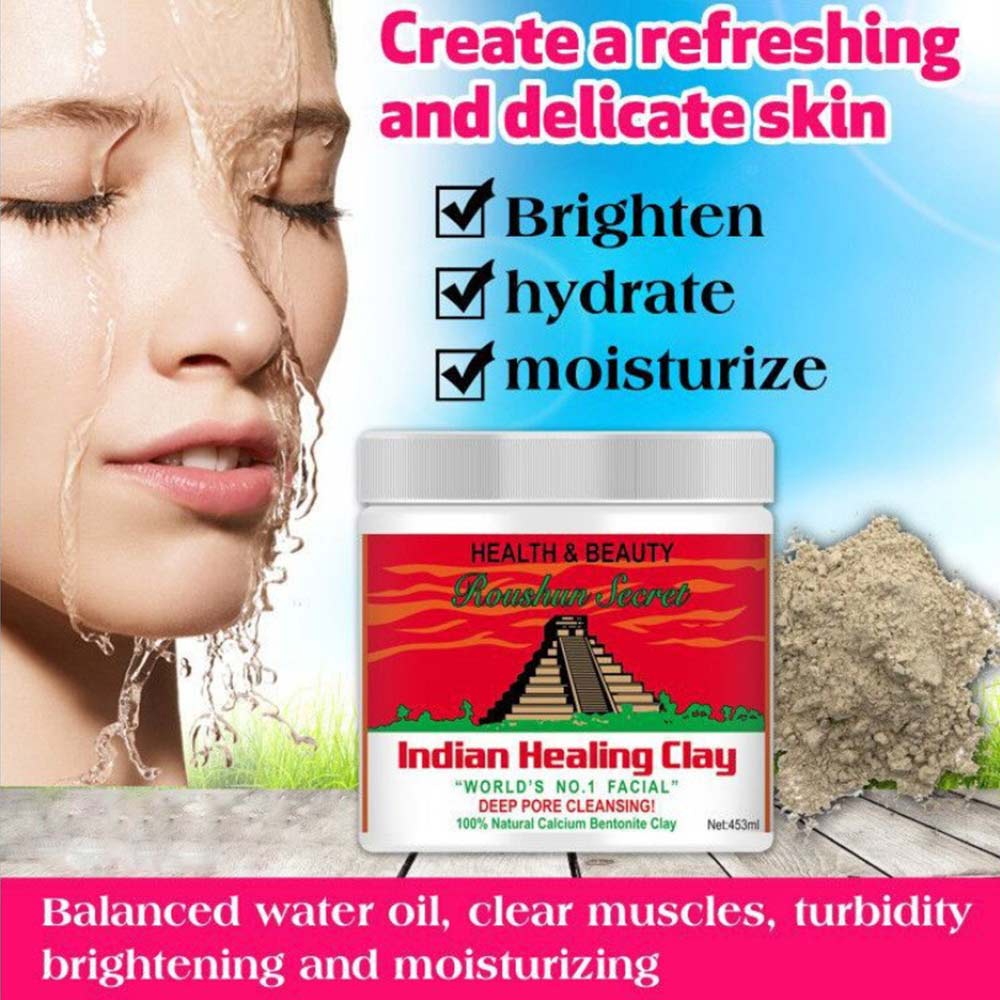 Aztec Secret - Indian Healing Clay - 1 lb , Deep Pore Cleansing Facial & Body Mask, Natural Calcium Bentonite Clay