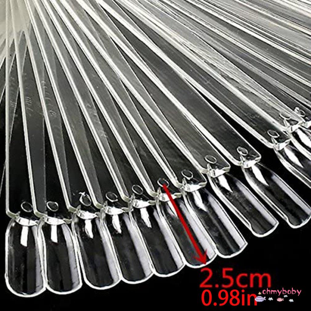 [InStock] Da trong suốt Sơn móng tay Hiển thị mô hình Hình quạt Thực hành sơn Bảng hiển [Z/15]