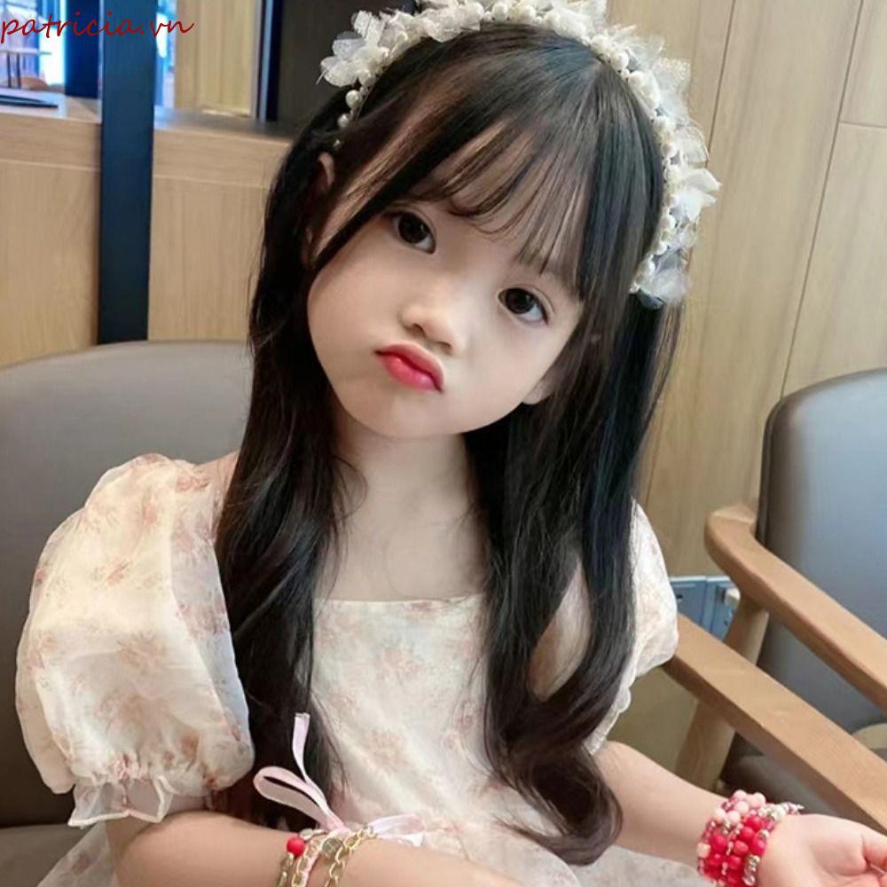 Tóc Giả Dài Xoăn Cách Nhiệt Dễ Thương Chất Lượng Cao Cho Bé Gái