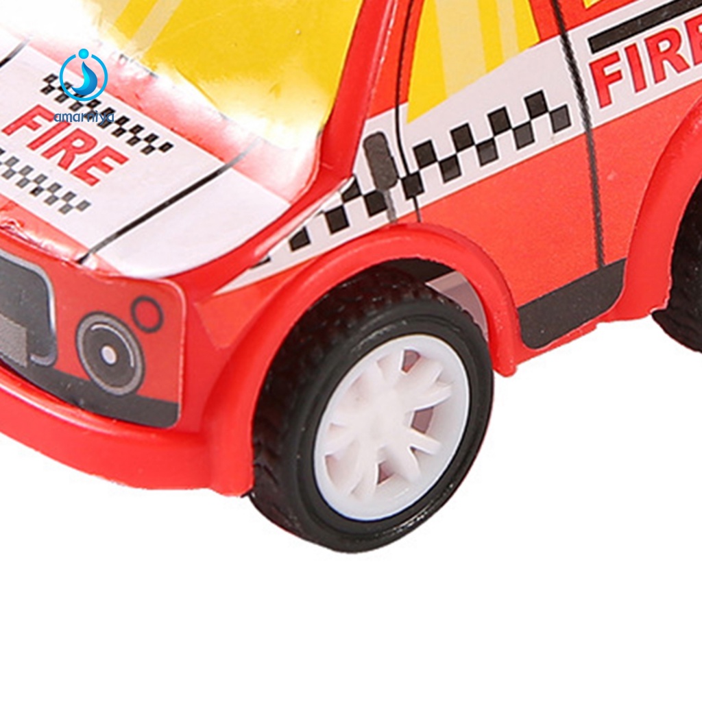 Set 6 Mô Hình Xe Cứu Hỏa Đồ Chơi Mini Cho Bé