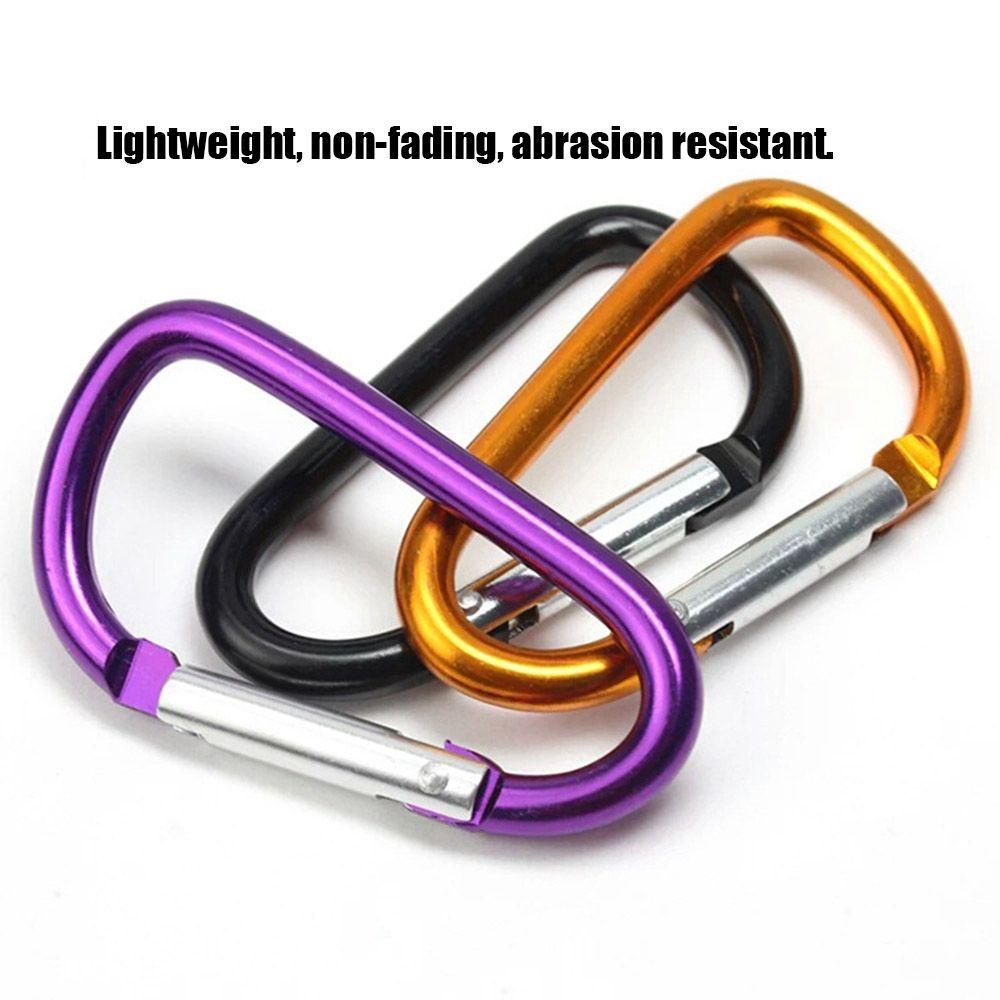 SHOUHOU Set 5 / 10 Móc Khóa Leo Núi Bằng Hợp Kim Nhôm 7 Màu Chất Lượng Cao Đa Chức Năng Ngoài Trời Padlock