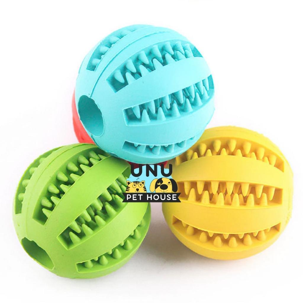 Đồ chơi cho chó gặm, bóng cao su gặm sạch răng an toàn cho thú cưng, đường kính 5cm – UNU Pet House