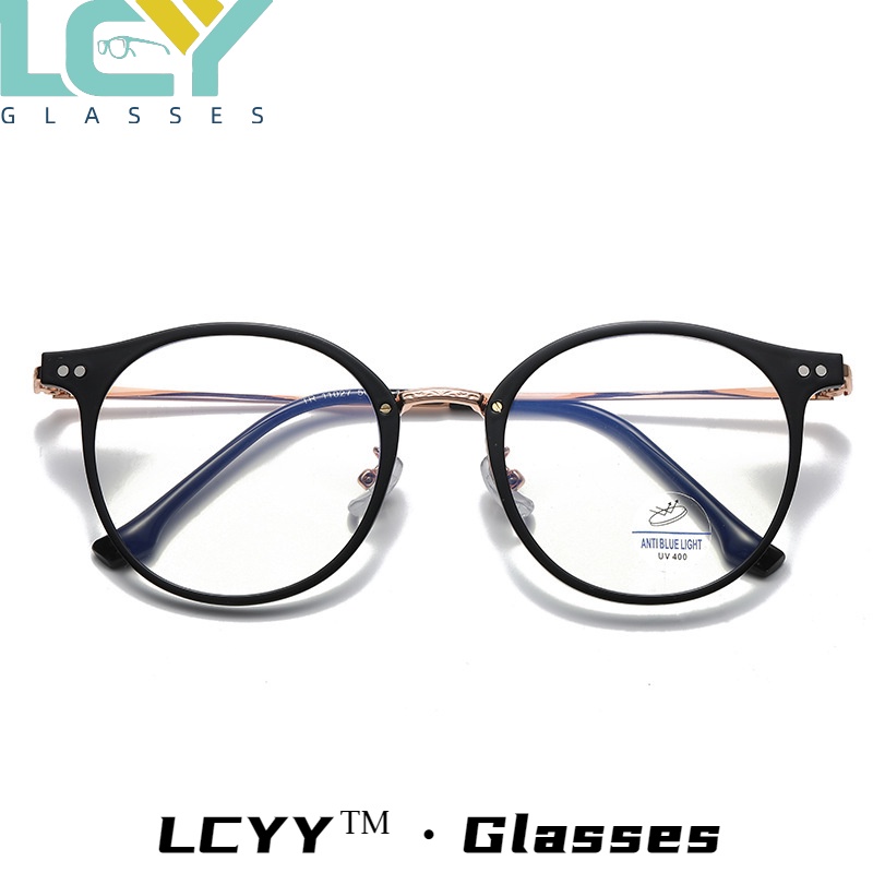 Mắt Kính Nửa Gọng Siêu Nhẹ Chống Ánh Sáng Xanh Lam Thời Trang Hàn Quốc LCYY2023 / 11027
