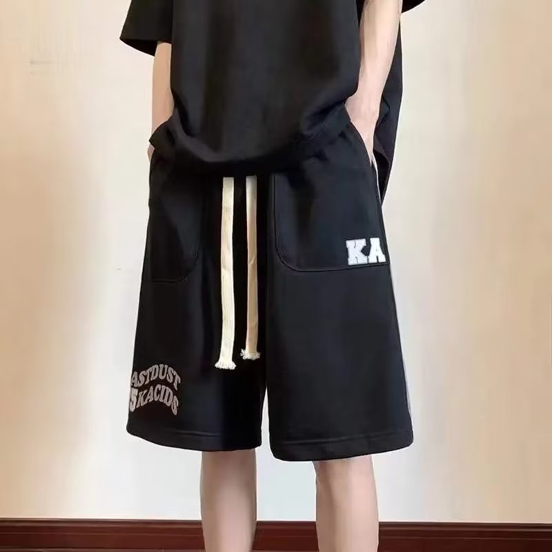 Quần Short Bóng Rổ 6 Điểm Vải Lụa Lạnh Mỏng Cao Cấp Màu Xanh Lá Đậm Phong Cách Mỹ Cỡ Lớn Thời Trang Mùa Hè Cho Nam # 7-Po