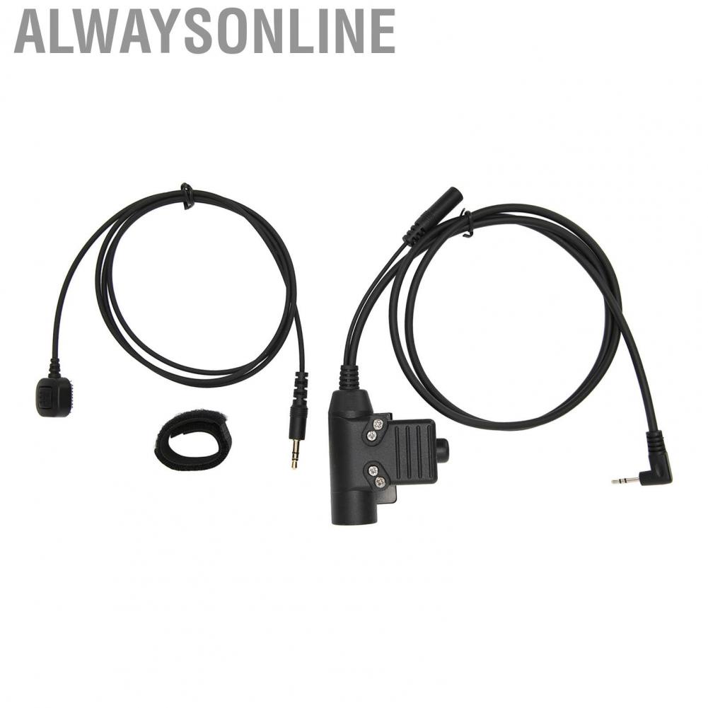 Alwaysonline U94 Finger Microphone PTT Adapter For 2.5mm  T5428 6200C T80 Black